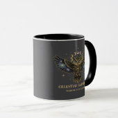 Celestial Owl Cosmic Guardian Tasse (VorderseiteRechts)