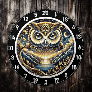 Celestial Owl Haven Dartboard Design Dartscheibe