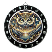 Celestial Owl Haven Dartboard Design Dartscheibe (vorne)