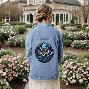 Celestial Owl Jeansjacke