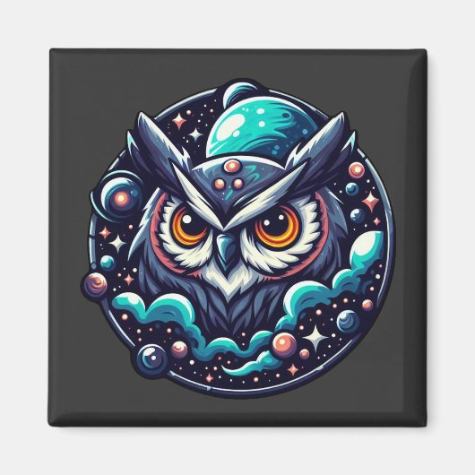 Celestial Owl Magnet (Vorne)