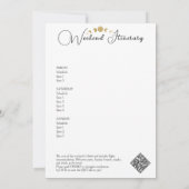 Celestial Pajama Party PJs & Prosecco Bachelorette Einladung (Rückseite)