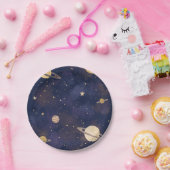 Celestial Paper Plate – Stars & Moon Party Design Pappteller (Party)