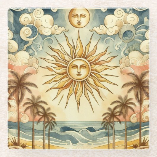 Celestial Paradise Glasuntersetzer (Vorderseite)