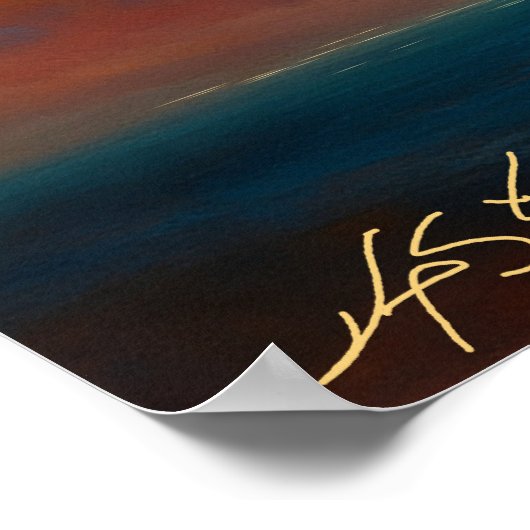 Celestial Passage Seascape Poster (Ecke)