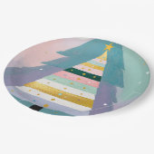 Celestial Pastel Christmas Tree Pappteller (Schrägansicht)