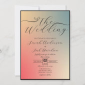 Celestial Pastel Colorful Gradient Einladung (Vorderseite)