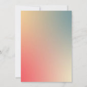 Celestial Pastel Colorful Gradient Einladung (Rückseite)