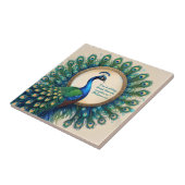 Celestial Peacock Bloom Bible Verse Fliese (Seite)