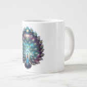 Celestial Peacock Cosmic Art Coffee Tasse (Vorderseite Rechts)