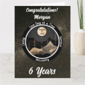 Celestial Personalisiert Sobriety Meilenstein Card Karte (Vorderseite)