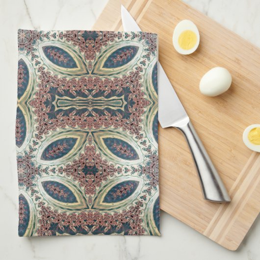 Celestial Petals of Infinity Geschirrtuch (Viertel Falte)