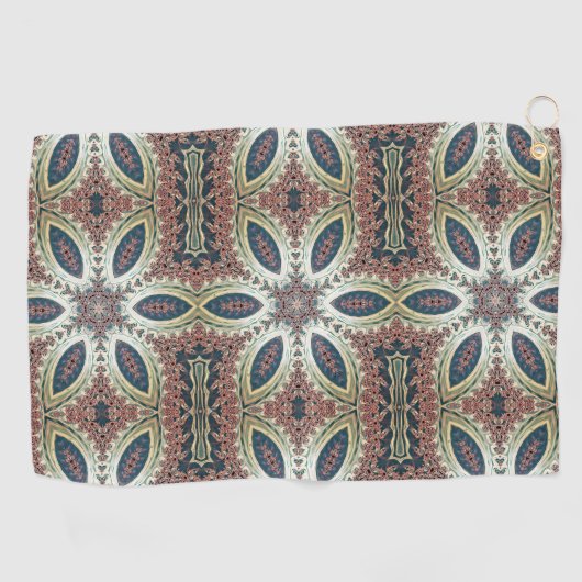 Celestial Petals of Infinity Golfhandtuch (Horizontal)