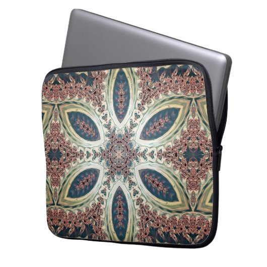 Celestial Petals of Infinity Laptopschutzhülle (Vorderseite Links)