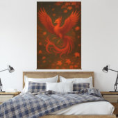 Celestial Phoenix in Autumn – Fine Art Premium Can Leinwanddruck (Insitu (Schlafzimmer))