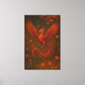 Celestial Phoenix in Autumn – Fine Art Premium Can Leinwanddruck (Vorderseite)
