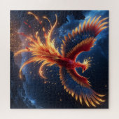 Celestial Phoenix Rebirth — The Eternal Firebird i Puzzle (Horizontal)