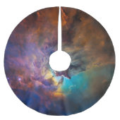 Celestial Photo Lagunennebel Polyester Weihnachtsbaumdecke (Vorderseite)