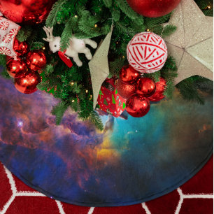 Celestial Photo Lagunennebel Polyester Weihnachtsbaumdecke