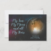 Celestial Photo Thank You Cards Save The Date (Vorderseite)