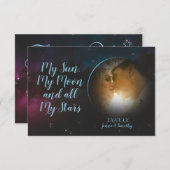 Celestial Photo Thank You Cards Save The Date (Vorne/Hinten)