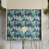 Celestial Pines Mountain Abstrakt Winter Seidenpapier