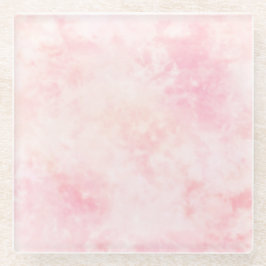Celestial Pink Nebula Glass Untersetzer
