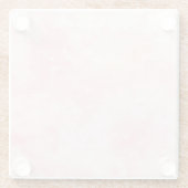 Celestial Pink Nebula Glass Untersetzer (Rückseite)