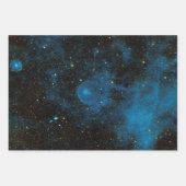 Celestial Planets Galaxy Cosmic Elegante Chic Geschenkpapier Set (Vorderseite 3)