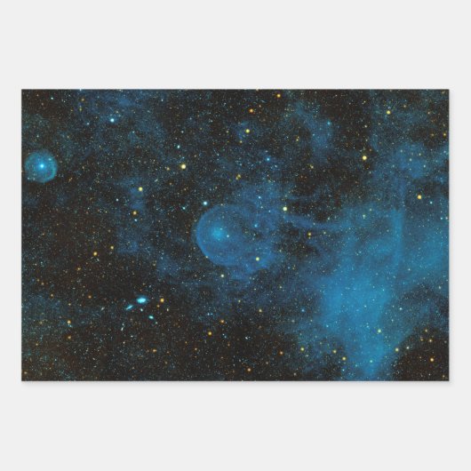 Celestial Planets Galaxy Cosmic Elegante Chic Geschenkpapier Set (Vorderseite 3)