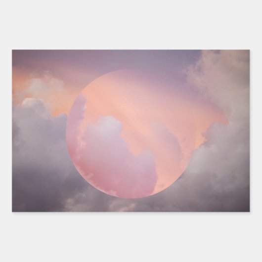 Celestial Planets Galaxy Cosmic Elegante Chic Geschenkpapier Set (Vorderseite 2)