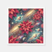 Celestial Poinsettia Blumenmuster Decoupage Serviette (Vorderseite)