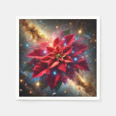 Celestial Poinsettia Festive Floral Decoupage Serviette (Vorderseite)