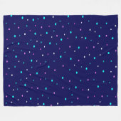 Celestial Polka Dots Fleecedecke (Vorderseite (Horizontal))