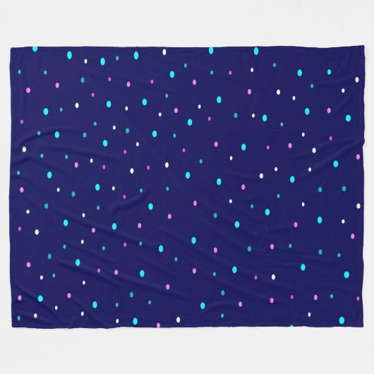 Celestial Polka Dots Fleecedecke (Vorderseite (Horizontal))