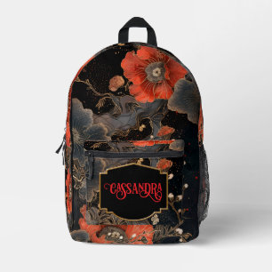 Celestial Poppies Personalisiert Bedruckter Rucksack