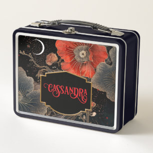 Celestial Poppies Personalisiert Metall Brotdose