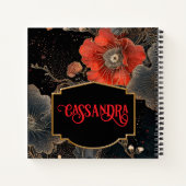 Celestial Poppies Personalisiert Notizblock (Rückseite)