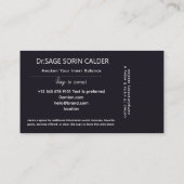 Celestial Pulse Energy Healing Visitenkarte (Rückseite)