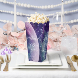 Celestial Purple Galaxy Moon Wedding  Geschenkschachtel