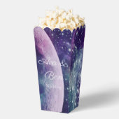 Celestial Purple Galaxy Moon Wedding Geschenkschachtel (Geplatzt)