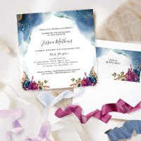 Celestial Quinceañera Blue Lila Aquamarin und Fuch