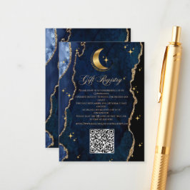 Celestial Quinceanera QR Gift Enclosure Card Begleitkarte