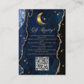 Celestial Quinceanera QR Gift Enclosure Card Begleitkarte (Vorderseite)