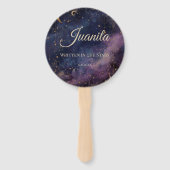 Celestial Quinceñera, Brauch Fächer (Rückseite)