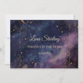 Celestial Quinceñera, Brauch Feiertagskarte (Vorderseite)
