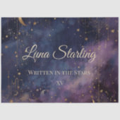 Celestial Quinceñera, Brauch Seidenpapier (Vorderseite)