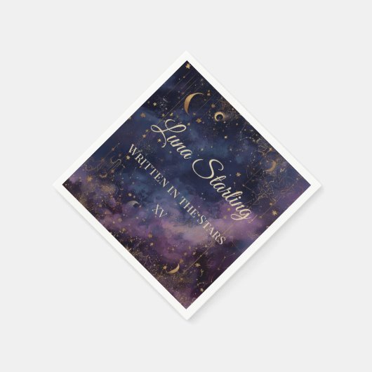 Celestial Quinceñera, Brauch Serviette (Ecke)