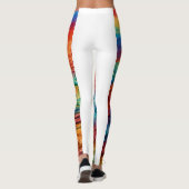 "Celestial Rainbow Dreams: Y2K Ästhetische Legging Leggings (Rückseite)
