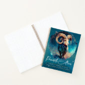 Celestial Ram Zodiac Ethereal Fantasy Aries Notizblock (Innenseite)